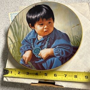 Kern Collectible Indian child plate